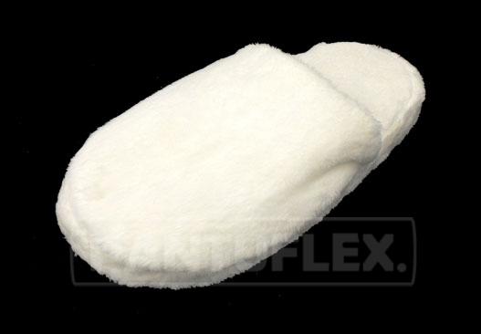 PANTUFLAS PARA BODA PELUCHE BLANCO