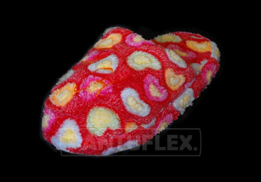 PROVEEDORES DE PANTUFLAS PELUCHE CORAZON ROJO