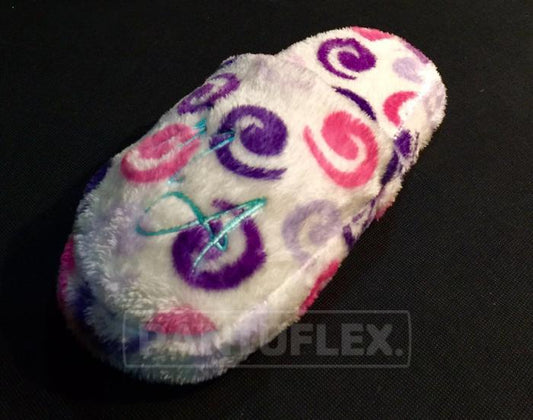 PANTUFLAS PARA BODA PELUCHE HURACANES BLANCA