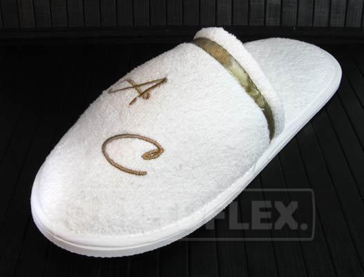 PANTUFLAS BODA INICIALES CHAMPAGNE