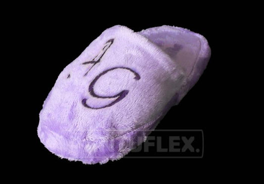 PANTUFLAS PARA EVENTOS PELUCHE LILA