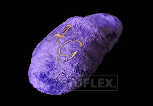 PANTUFLAS PARA FIESTAS PELUCHE MORADO