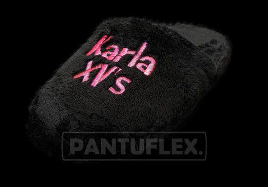 PROVEEDORES DE PANTUFLAS Peluche Negro