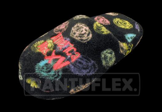 PANTUFLAS PARA BODA HURACANES FONDO NEGRO