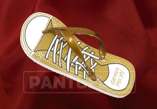 SANDALIA TENIS DORADO