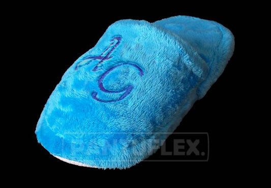 PANTUFLAS PARA BODA PELUCHE TURQUESA